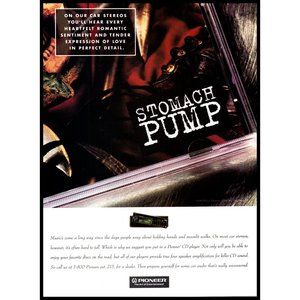 1994 Pioneer CD Player Car Stereo Vintage Print Ad Audiophile Wall Art Photo